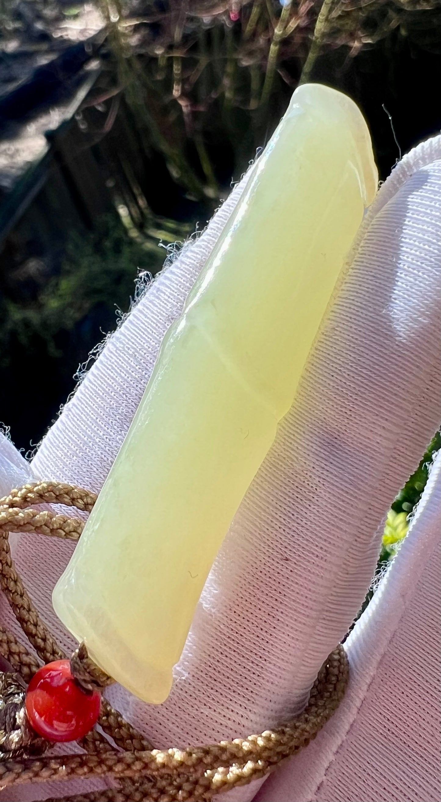 Certified natural jade /Qiemo nephrite carved bamboo pendant necklace/bamboo joint pendant/old material天然且末老料 青白玉竹节吊坠#5923 有瑕