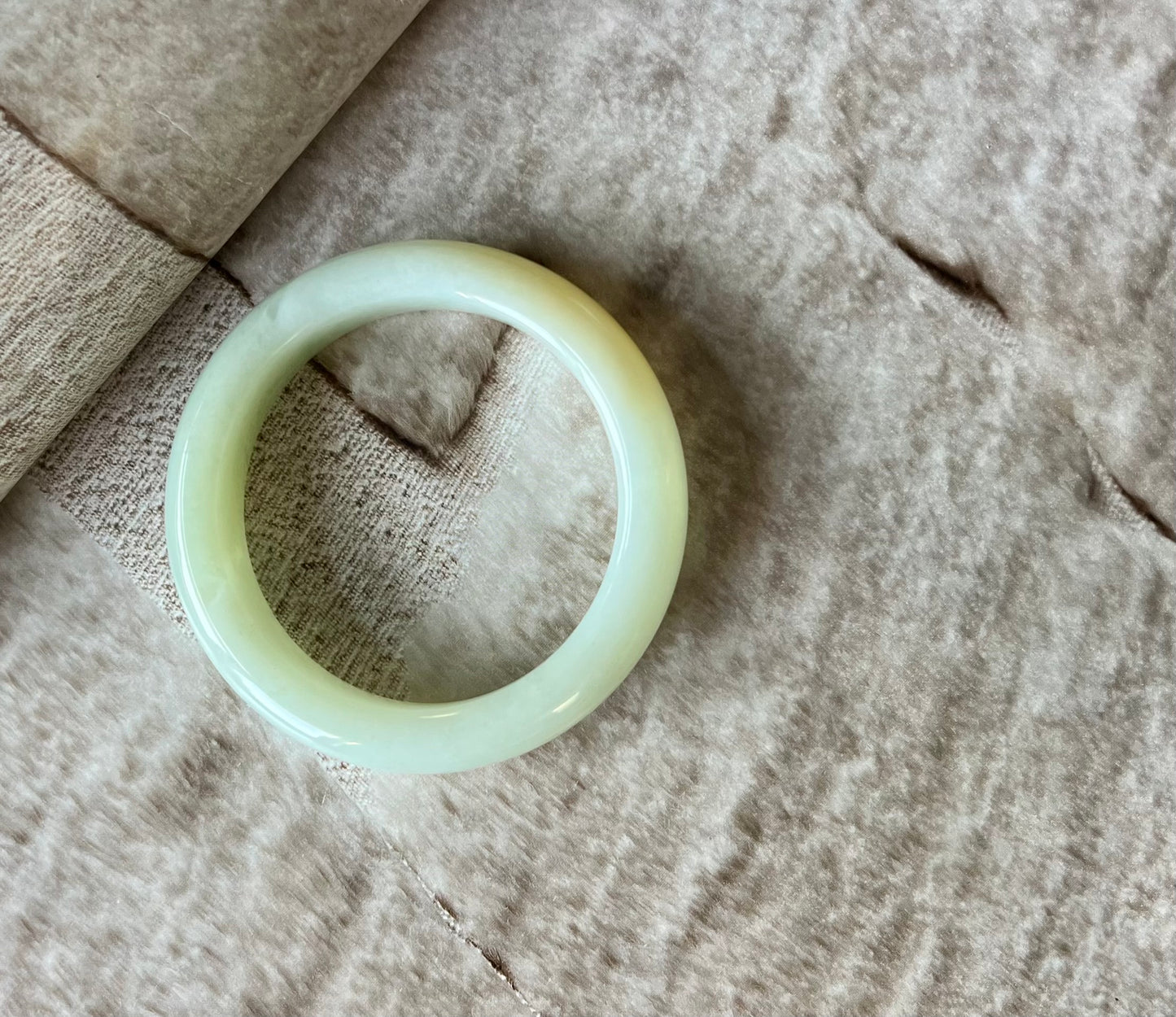 56.4mm Certified natural jade/brown White Nephrite bangle/white brown green tricolor bracelet/天然 俄料糖白玉手镯 糖白带翠 三色手镯 平安镯 #2117