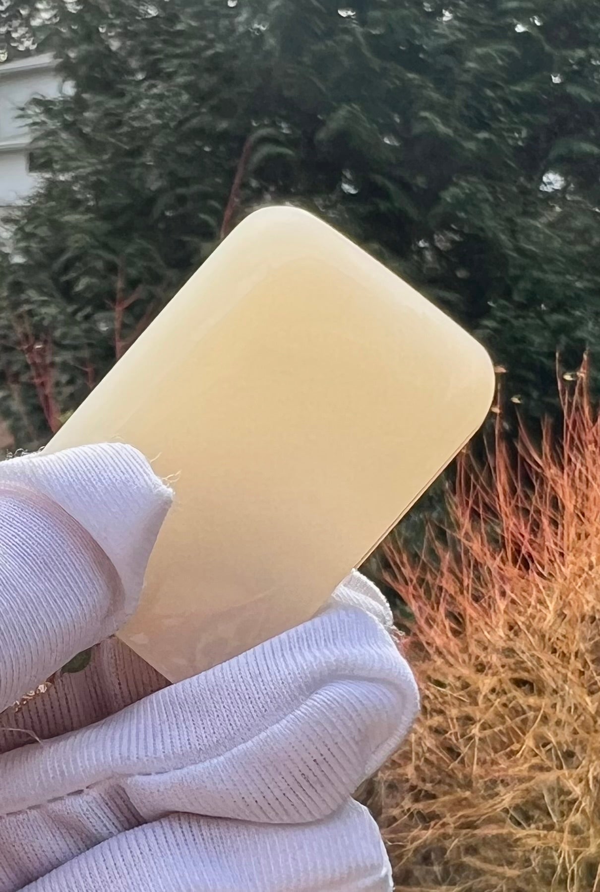 Certified natural jade/Qinghai lotus pink nephrite/rectangle safety pendant/nothing pendant necklace 天然青海老矿 藕粉色 吊坠 无事牌 #1394