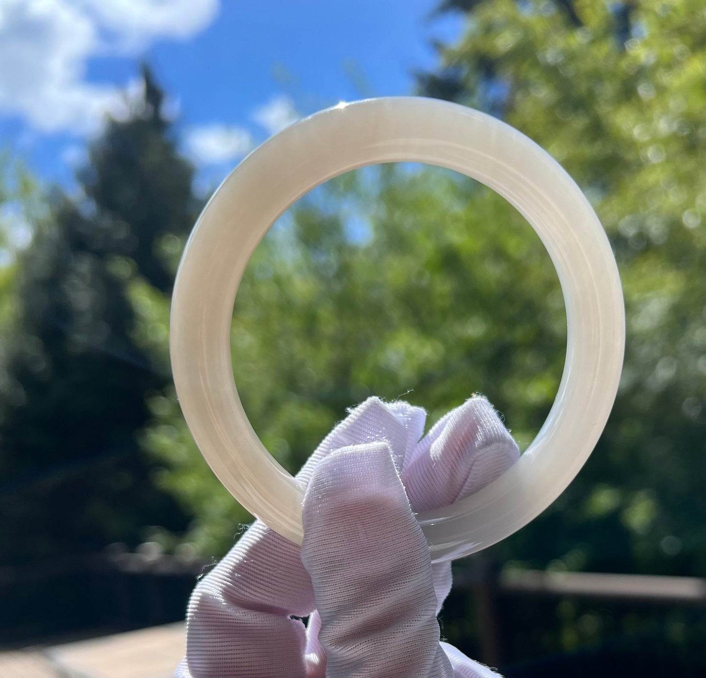 57.5mm Certified Natural old mine Hetian jade nephrite bangle bracelet/icy lotus root pink nephrite/天然精品青海老矿和田玉 正圈手镯 平安镯 冰紫藕粉 莹润冰糯#5377