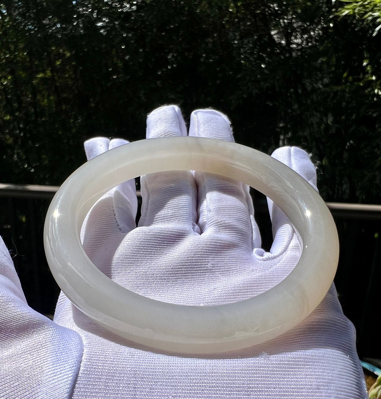 57.5mm Certified Natural old mine Hetian jade nephrite bangle bracelet/icy lotus root pink nephrite/天然精品青海老矿和田玉 正圈手镯 平安镯 冰紫藕粉 莹润冰糯#5377