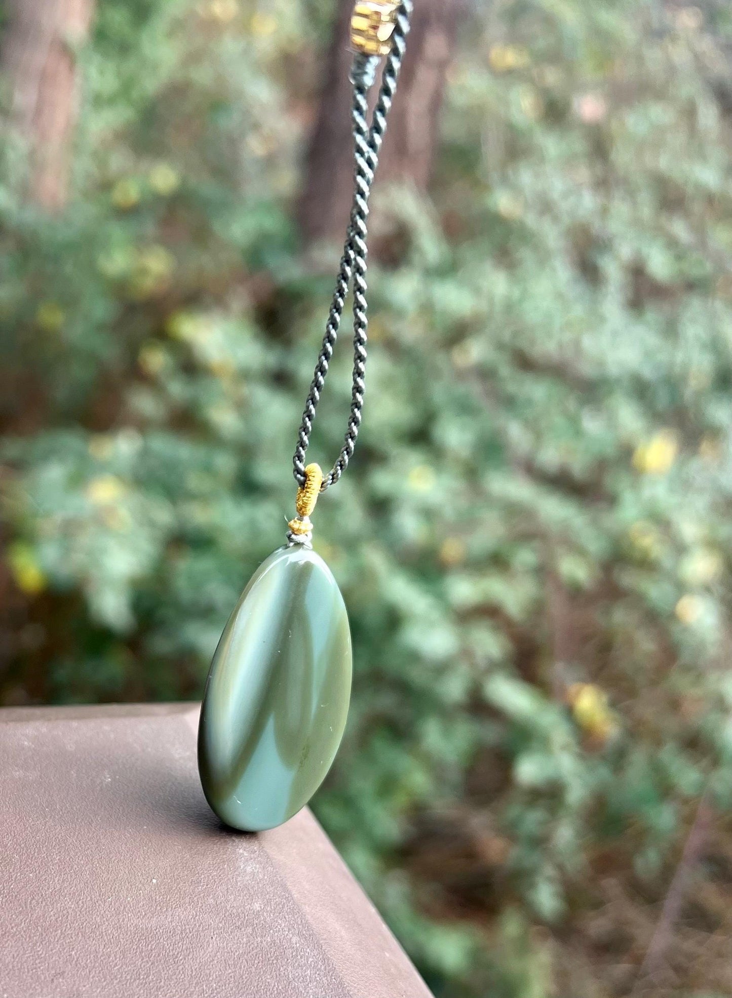 Certified natural hetian jade/egg duck green nephrite carved fish and lotus pendant necklace天然精品和田玉 碧玉 无事牌 雕刻莲莲有鱼吊坠#1450鸭蛋青碧玉俏糖