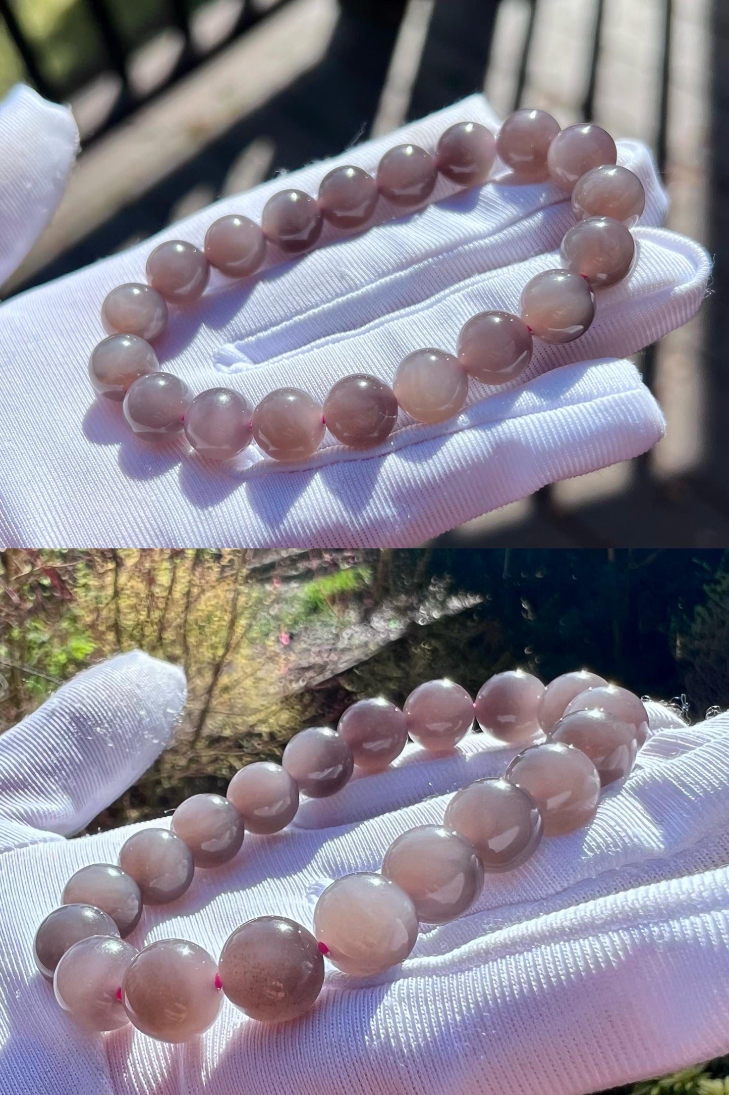10mm Certified natural jade /purple nephrite bracelet/icy grape Purple nephrite/天然精品 烟紫玉手串 冰底葡萄紫 红紫#7136 熟料细料