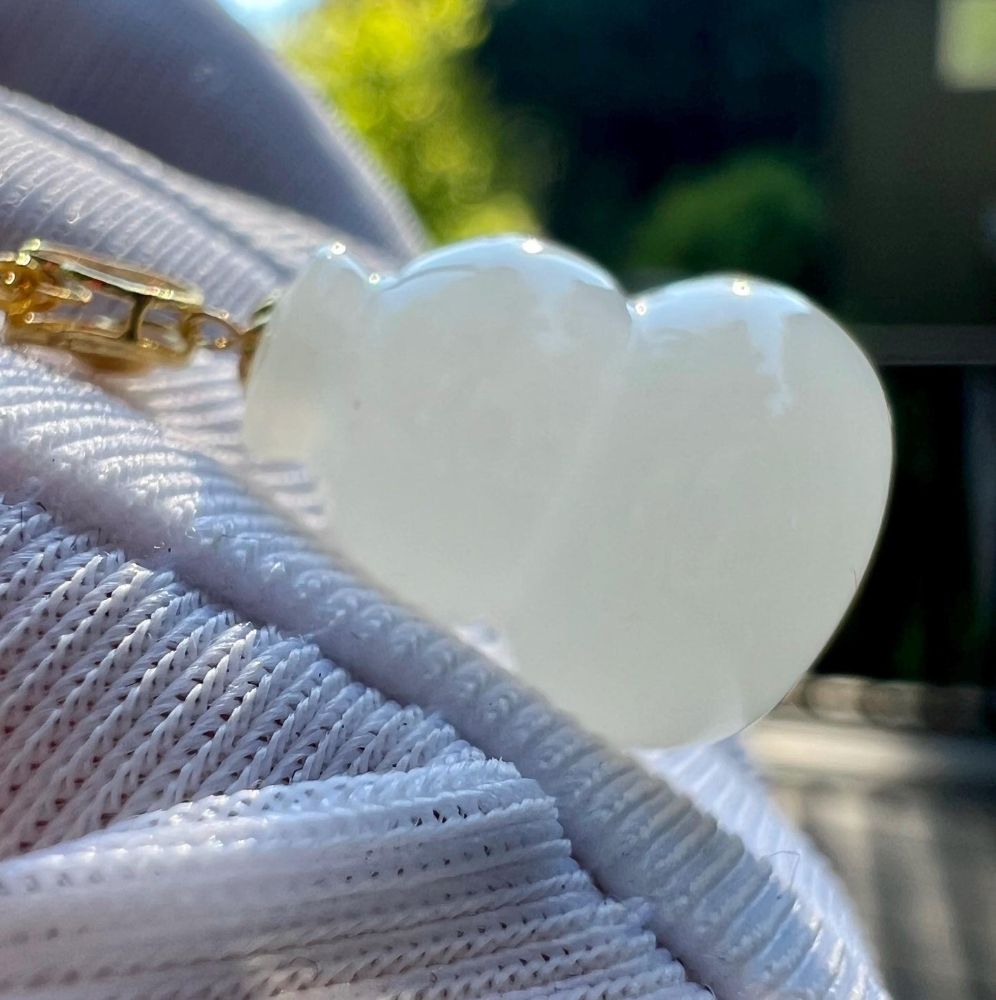 Certified natural jade/White Nephrite lucky gourd pendant/icy white nephrite pendant necklace/gold 18k天然精品软玉 白玉葫芦 吊坠 18k金镶嵌 #4199 高冰白 起莹光
