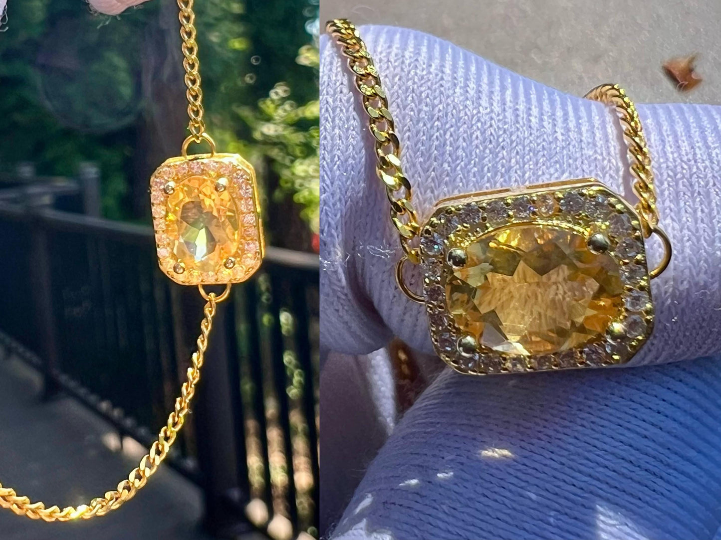Certified natural Citrine bracelet/oval shaped Faceted Citrine/S925 bracelet/天然巴西黄水晶 椭圆刻面 纯银镶嵌 手链 #1032 净体黄水晶 明亮黄