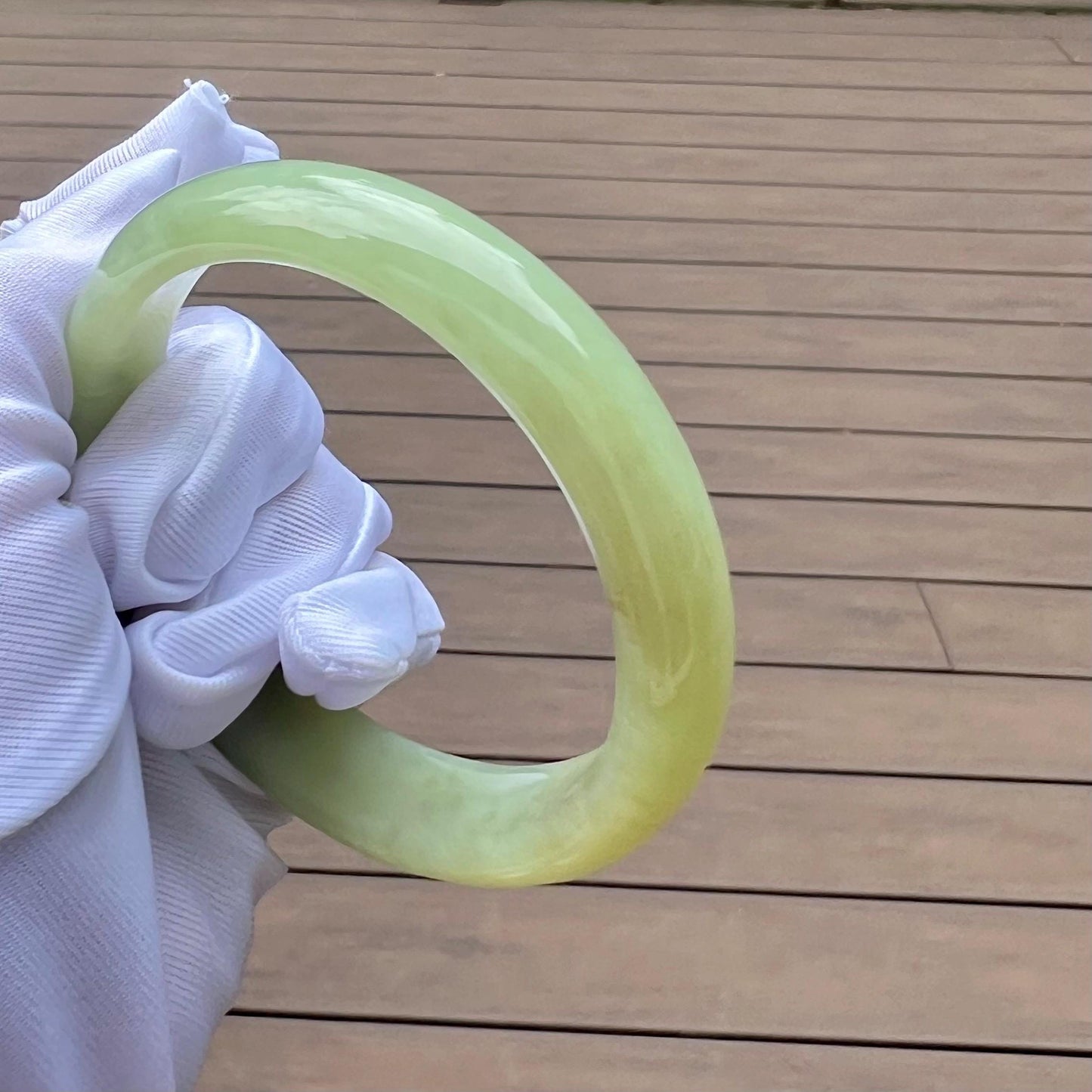 60mm Certified natural jade/light brown and green/ two color nephrite bangle/天然软玉 油糯老料 浅糖浅翠 双色手镯 泥鳅背 平安镯#1795 糖色翠色各半