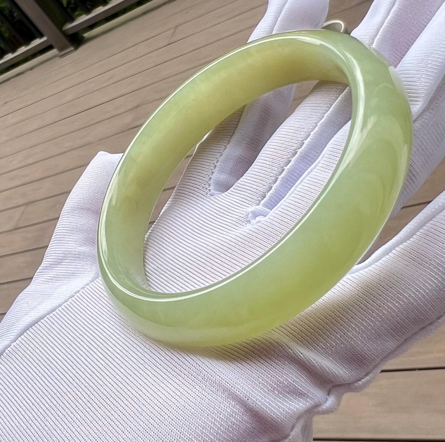 60mm Certified natural jade/light brown and green/ two color nephrite bangle/天然软玉 油糯老料 浅糖浅翠 双色手镯 泥鳅背 平安镯#1795 糖色翠色各半