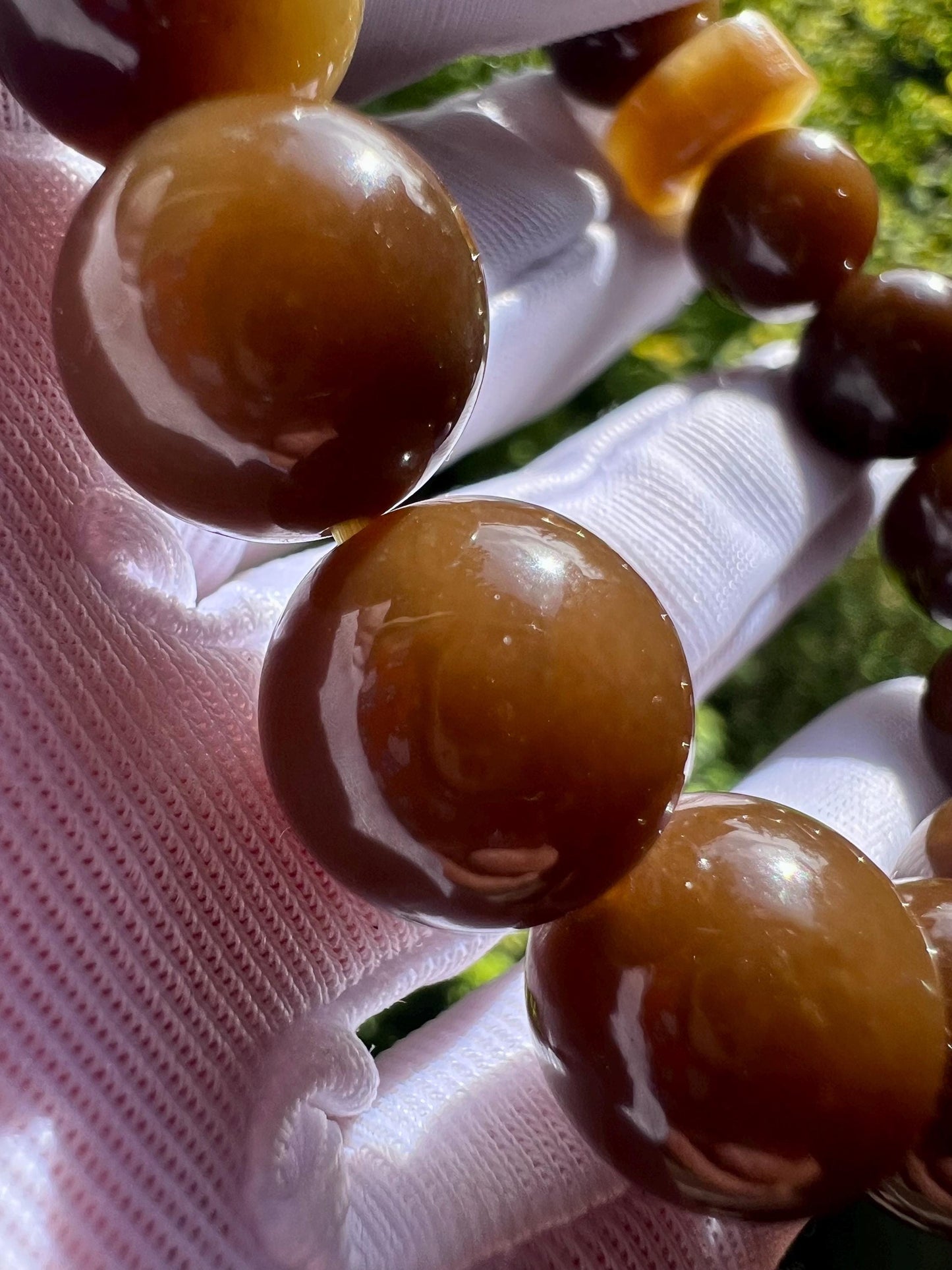 12mm Certified natural jade/ dark brown nephrite bracelet/chocolate color 天然精品软玉 且末糖玉手串 浓巧克力糖 #2398