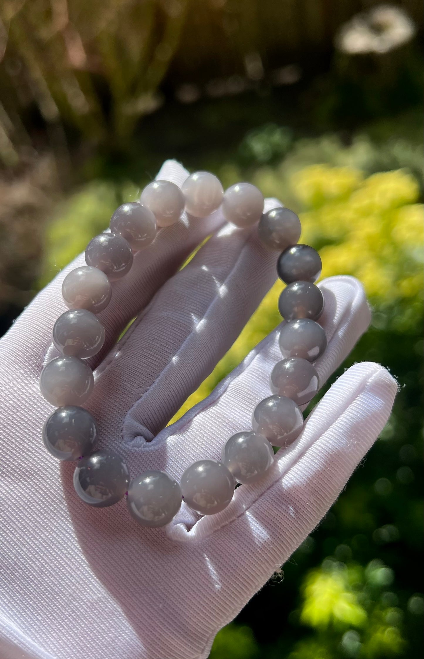 10mm Certified natural jade Qinghai old mine purple nephrite bracelet/icy grape Purple nephrite/天然精品 青海老矿烟紫玉手串 葡萄紫 熟料细料#0950 冰润细糯