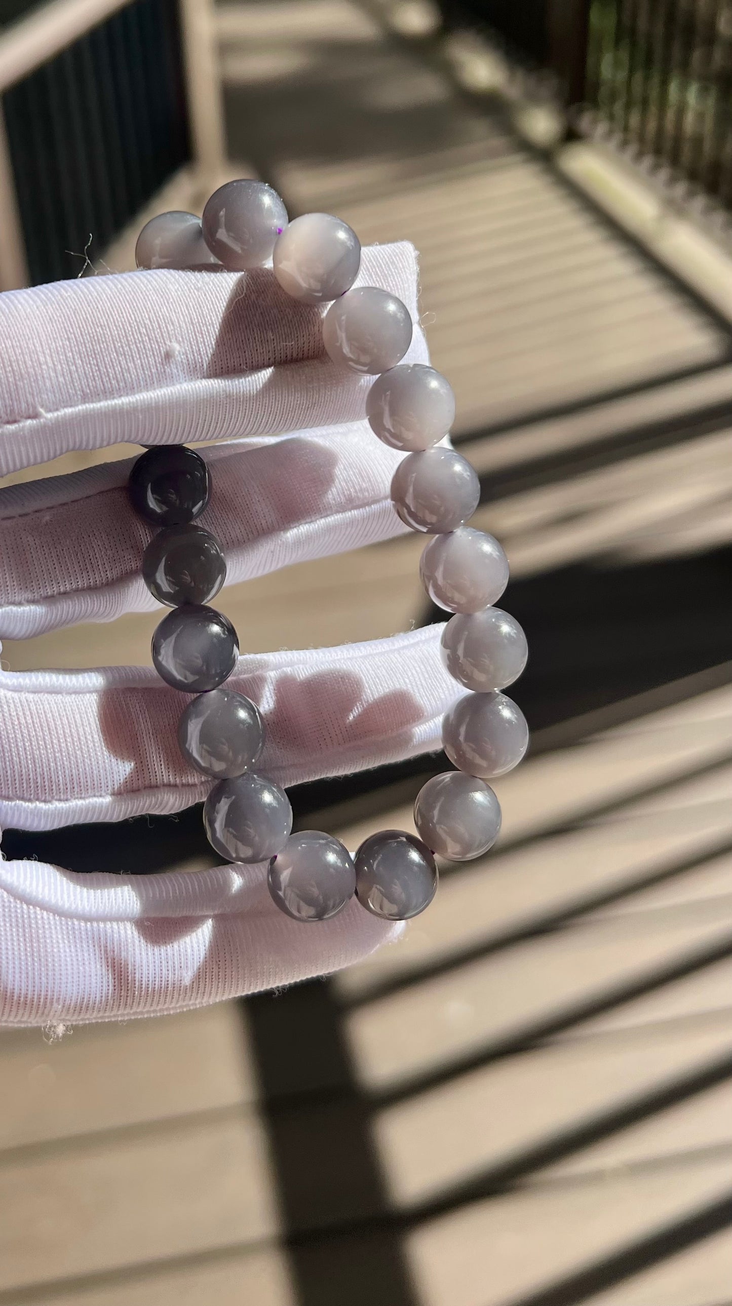 10mm Certified natural jade Qinghai old mine purple nephrite bracelet/icy grape Purple nephrite/天然精品 青海老矿烟紫玉手串 葡萄紫 熟料细料#0950 冰润细糯