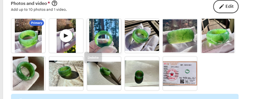 19.7mm Certified natural jade/Canadian green Nephrite ring/Thumb band ring/天然 加拿大碧玉 指环 戒指扳指 青绿/果绿 宽轮胎戒圈#8977