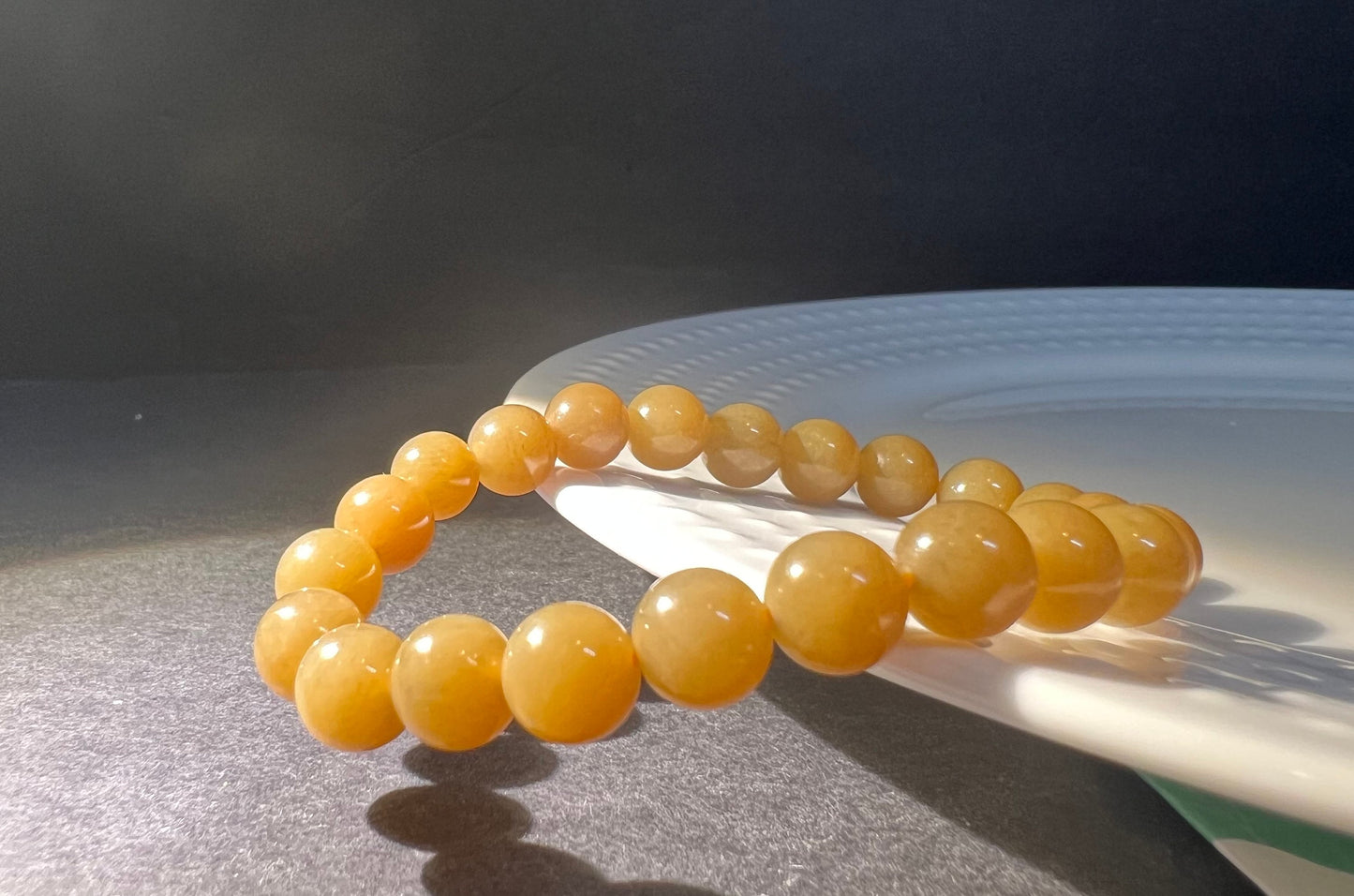8mm Certified Natural Hetian jade/ nephrite/ old mine brown nephrite bracelet beads天然和田玉 且末老料糖玉手串 且末近矿黄糖 细糯油润#3505