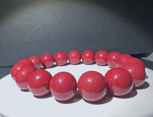 10mm/12mm  Natural raw ore cinnabar purple gold bracelet cinnabar amount of more than 95% 原矿高含量紫金砂 朱砂手链/手串
