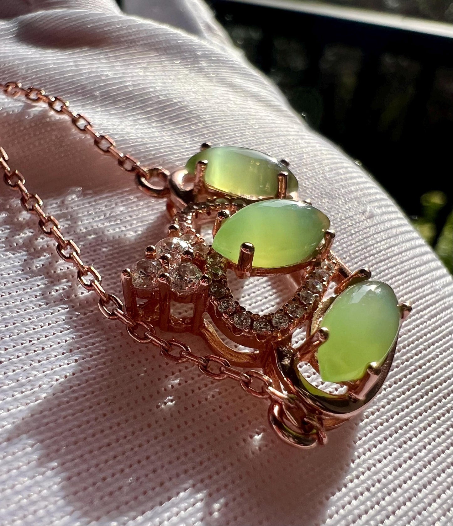 Certified natural  hetian jade Siberian chatoyant green nephrite Pendant, Sterling Silver necklace天然和田玉 俄料碧玉 猫眼果绿 银镶吊坠 项链#0044