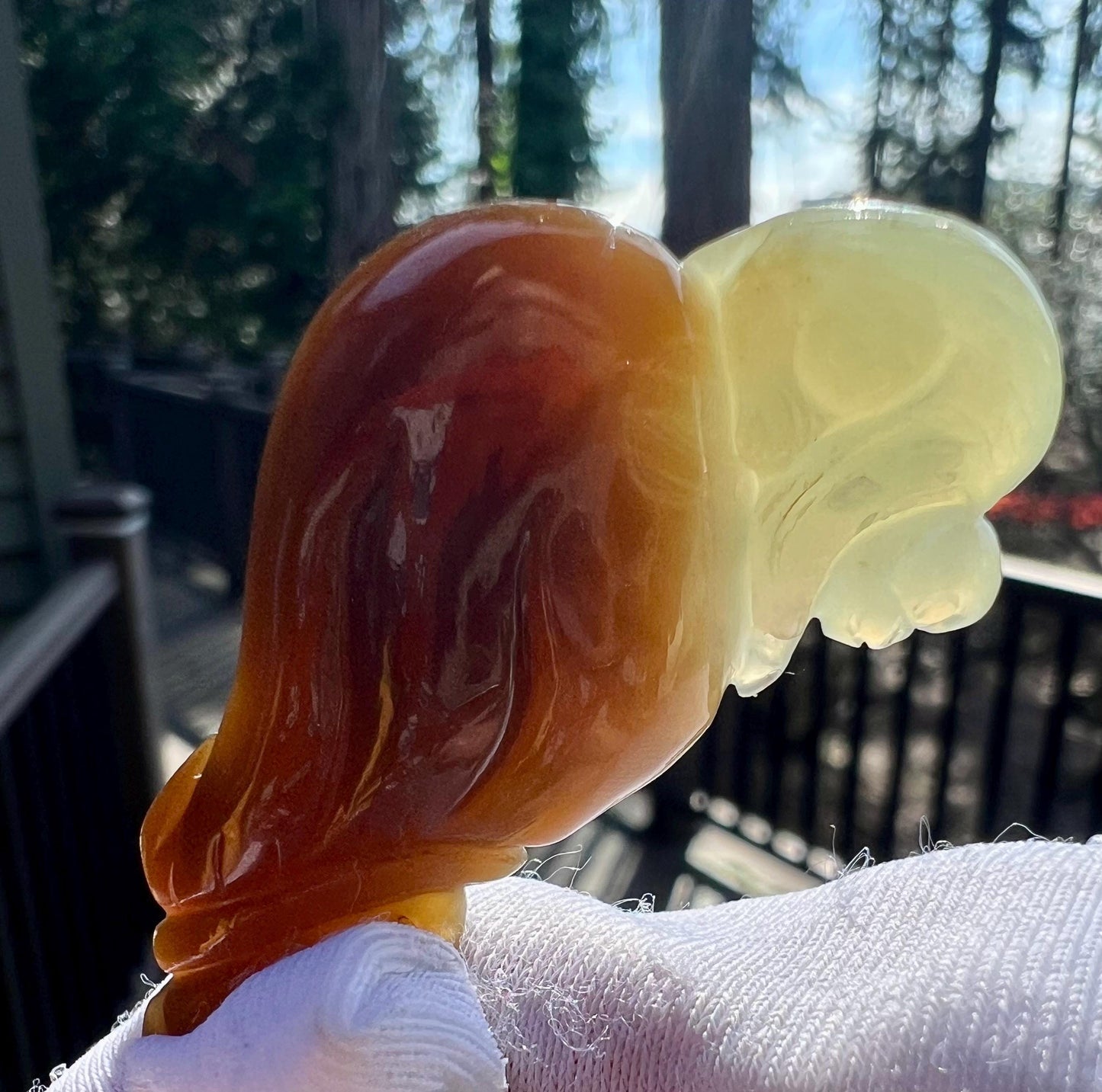 Certified natural jade/ Brown white Nephrite Carved monkey and purse pendant /greenish white nephrite 天然糖白玉 雕刻袋袋封猴 吊坠#5925 糖青白玉