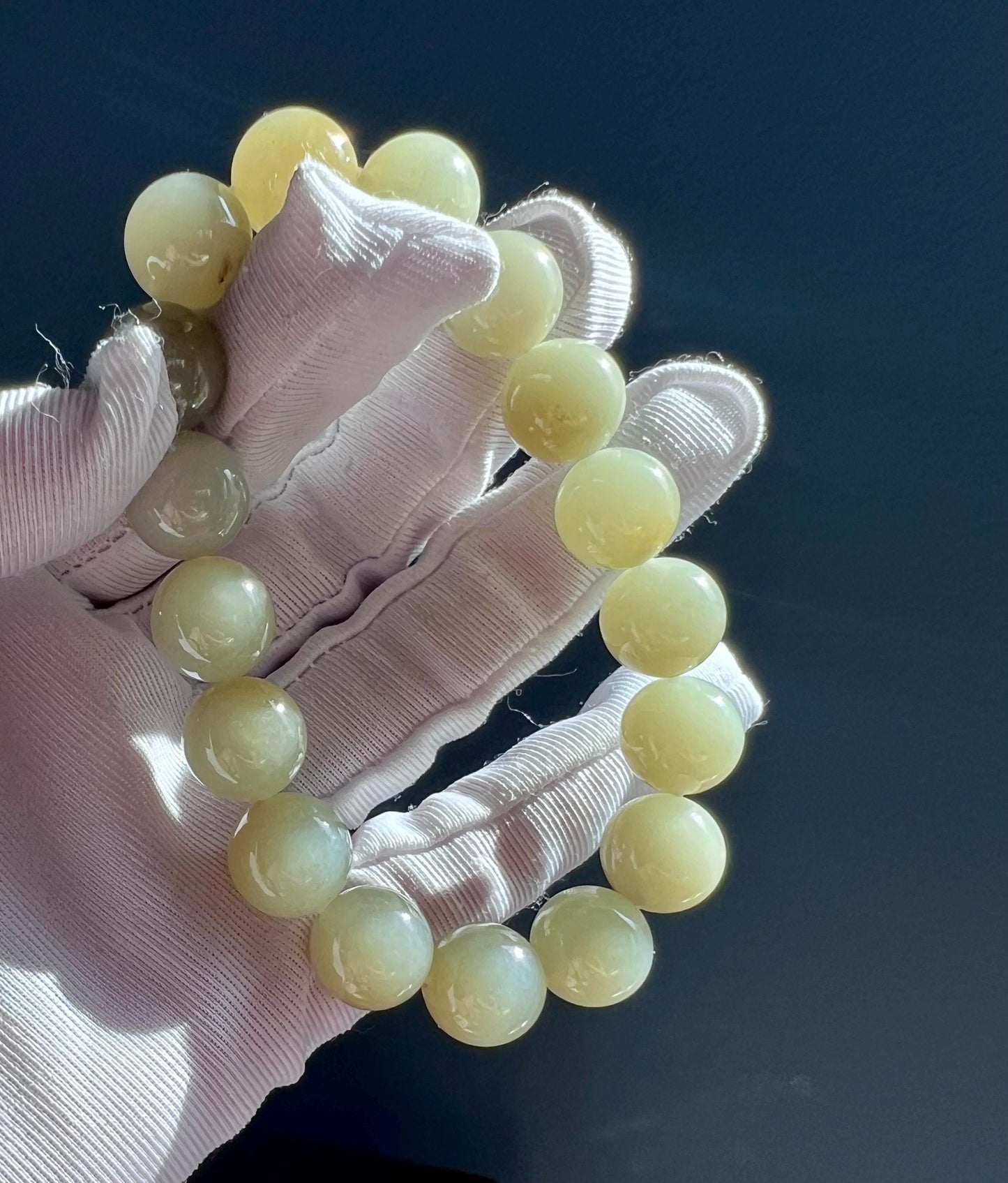 12mm Certified Natural brown white nephrite bracelet/bluish white and brown color天然糖白玉 糖青白玉手串 双色玉 #2827
