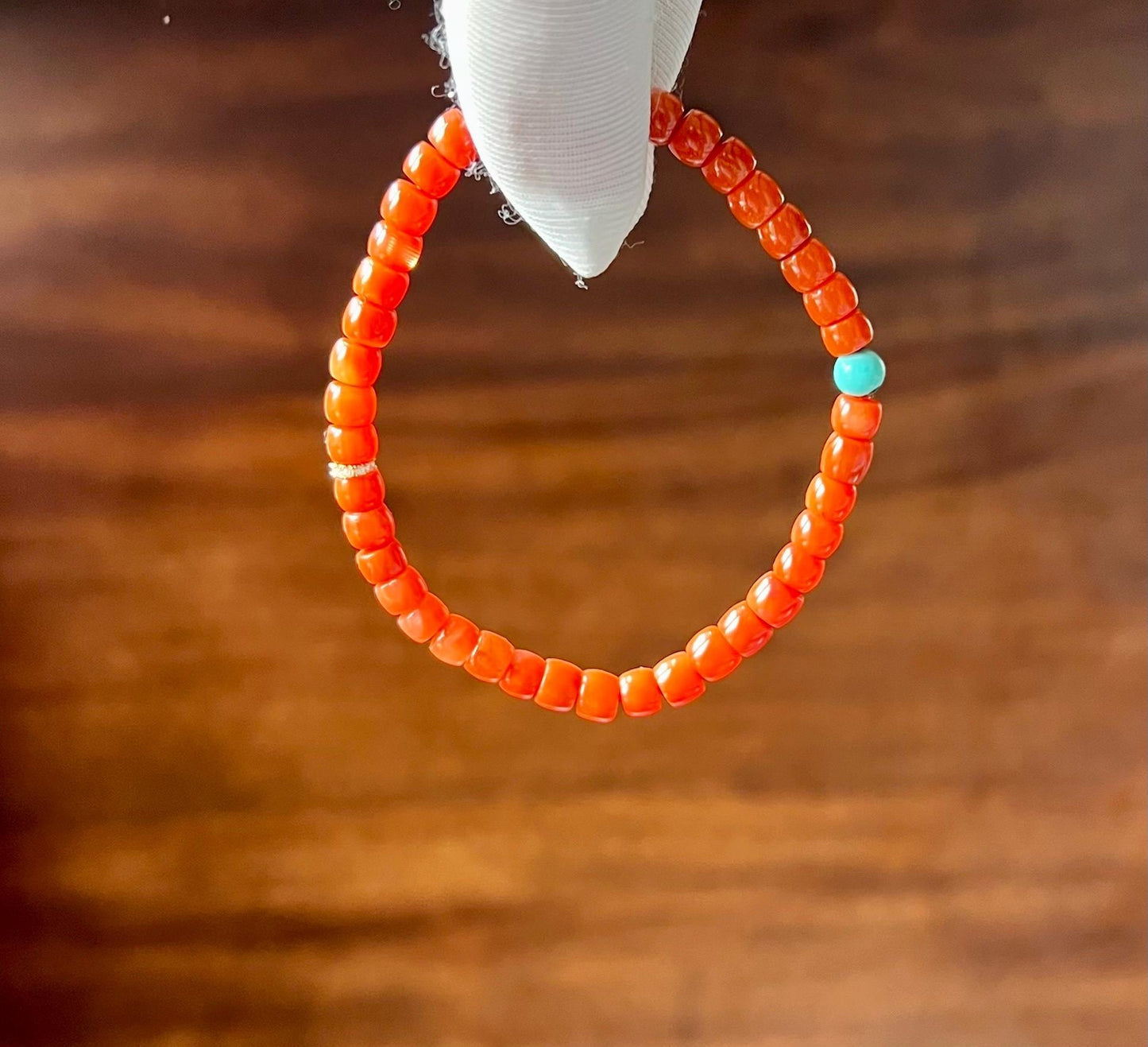 Certified natural Nanhong agate straight cutBeads bracelet, gem luster Sichuan Nanhong/Full color South Red Agate天然精品川料南红 联合料满色 精工直切#2663